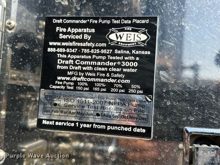 image for item EQ1303 1993 Pierce Lance quint fire truck