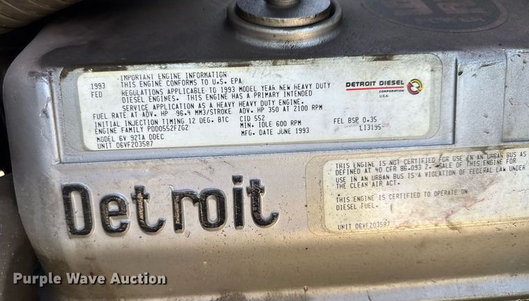 image for item EQ1303 1993 Pierce Lance quint fire truck