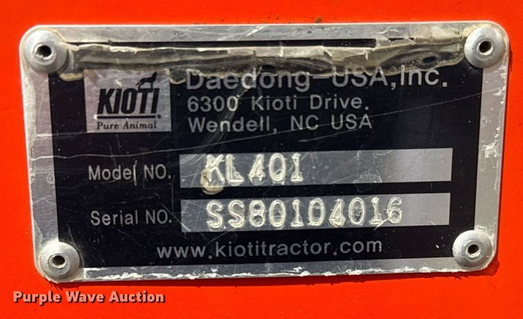 image for item EQ1374 2007 Kioti DK45HSE MFWD tractor