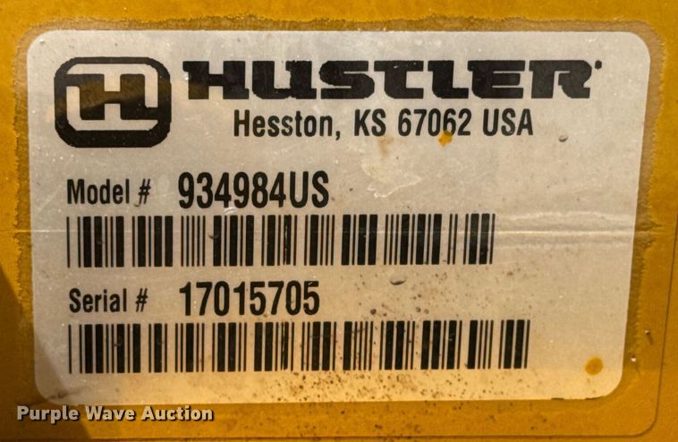 image for item EQ1377 Hustler Super Z ZTR lawn mower