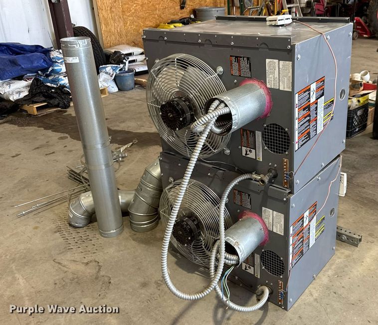 image for item EQ1380 (2) Dayton 2RYV3 overhead heaters