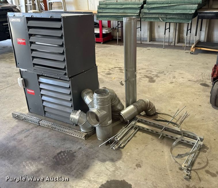 image for item EQ1380 (2) Dayton 2RYV3 overhead heaters