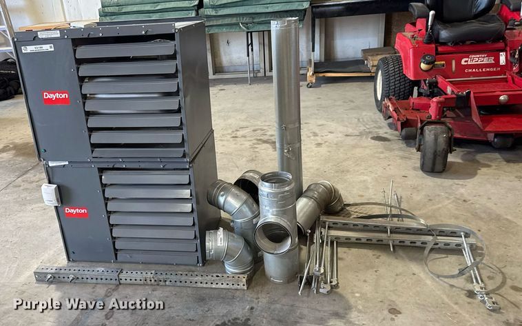 image for item EQ1380 (2) Dayton 2RYV3 overhead heaters