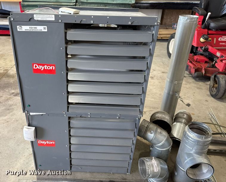 image for item EQ1380 (2) Dayton 2RYV3 overhead heaters