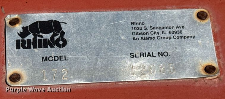 image for item EQ1382 Rhino 172 rotary mower