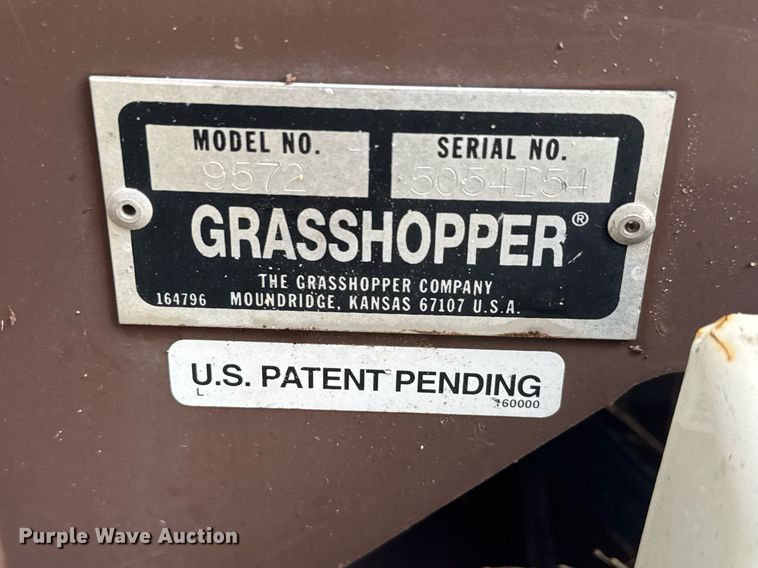 image for item EQ1387 Grasshopper 9572 mower deck