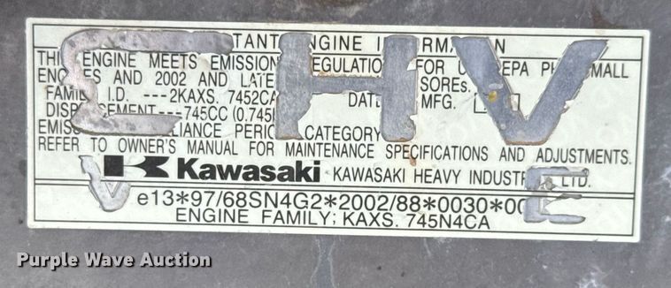 image for item EQ1390 2005 Grasshopper 727KW lawn mower