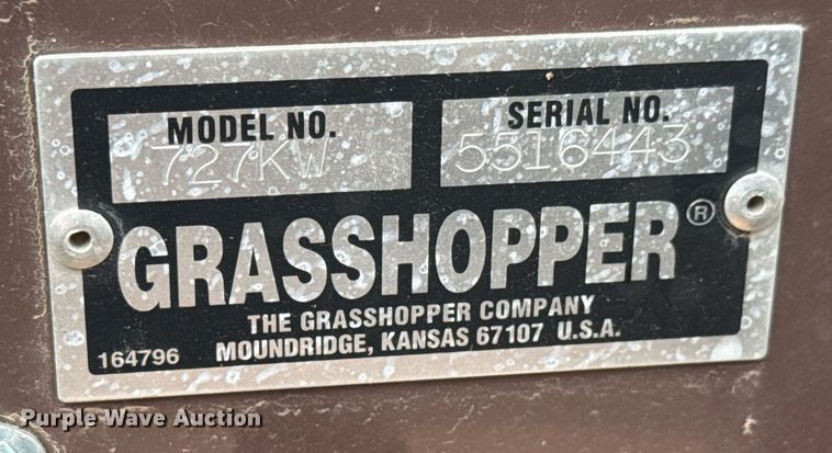 image for item EQ1390 2005 Grasshopper 727KW lawn mower