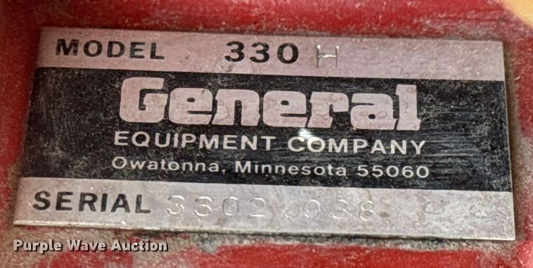 image for item EQ1391 General 330H post hole auger