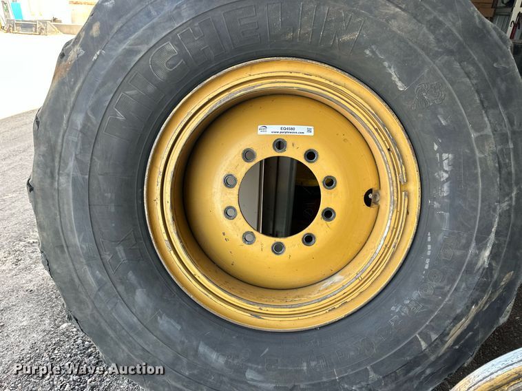 image for item EQ4580 (2) Motor grader wheels and tire