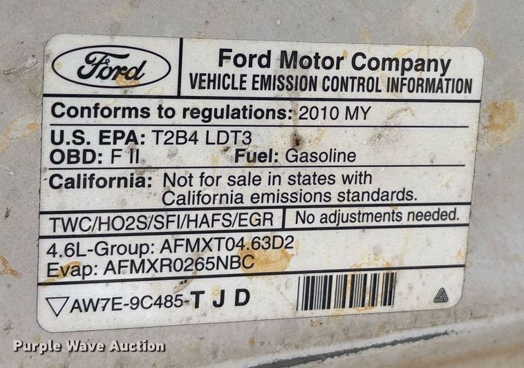 image for item EY9929 2010 Ford F150 pickup truck