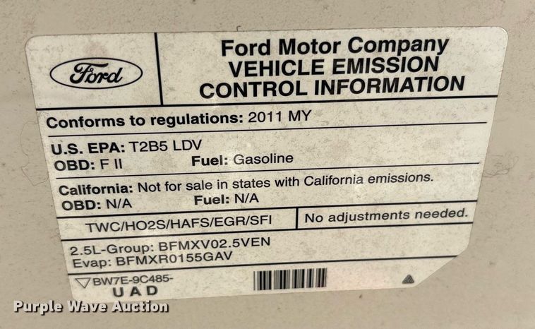 image for item OB9661 2011 Ford Fusion 