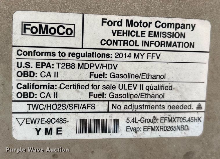 image for item OB9663 2014 Ford E350 Super Duty XL van