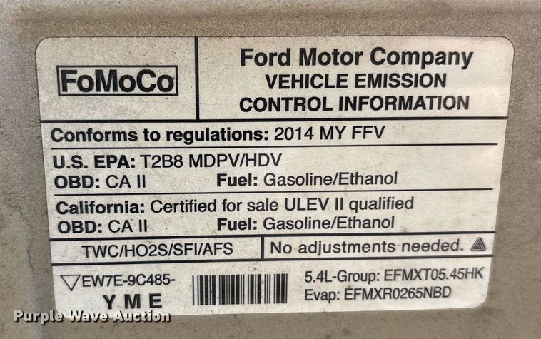 image for item OB9666 2014 Ford E350 Super Duty XL van