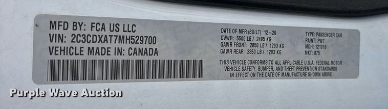 image for item OB9671 2021 Dodge Charger Police 