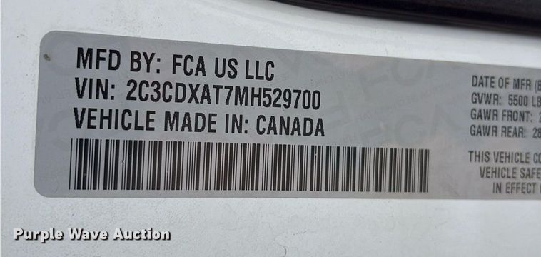 image for item OB9671 2021 Dodge Charger Police 