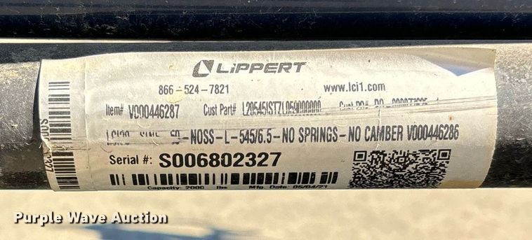 image for item YA0087 2021 Hill & Smith  radar trailer