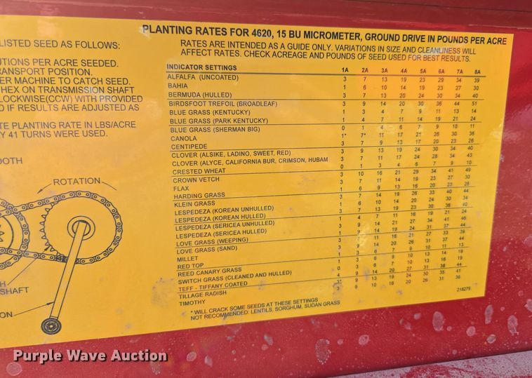 image for item DE2164 2021 Brillion 4620-24 seeder