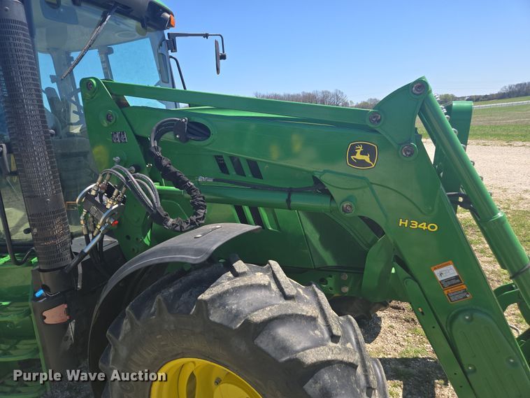 image for item DE2168 2014 John Deere 6105M MFWD tractor