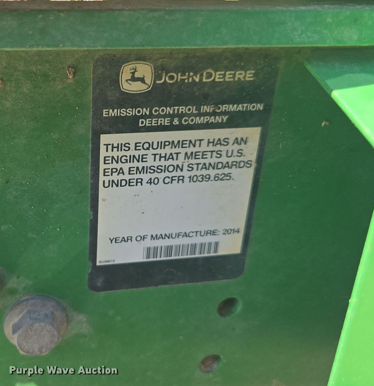 image for item DE2168 2014 John Deere 6105M MFWD tractor