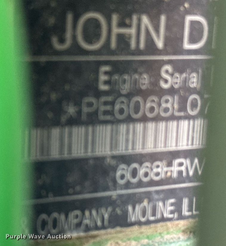 image for item DE2169 2009 John Deere 7830 MFWD tractor