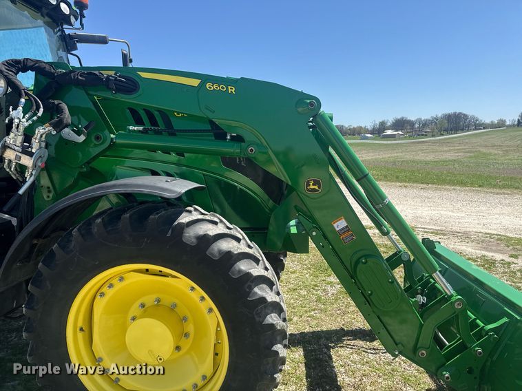 image for item DE2172 2014 John Deere 6190R MFWD tractor