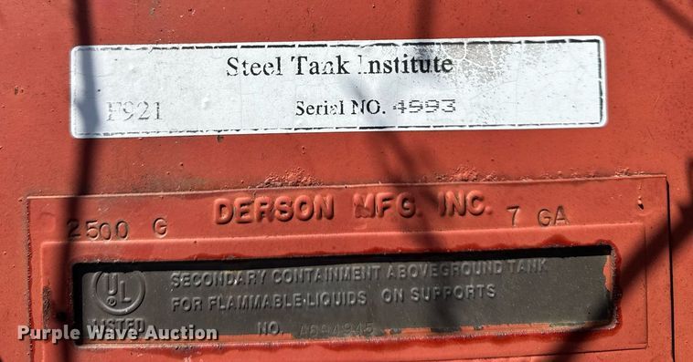 image for item DH9921 Steel Tank Institute F921 fuel tank