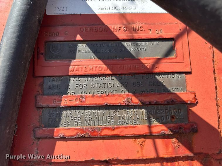 image for item DH9921 Steel Tank Institute F921 fuel tank