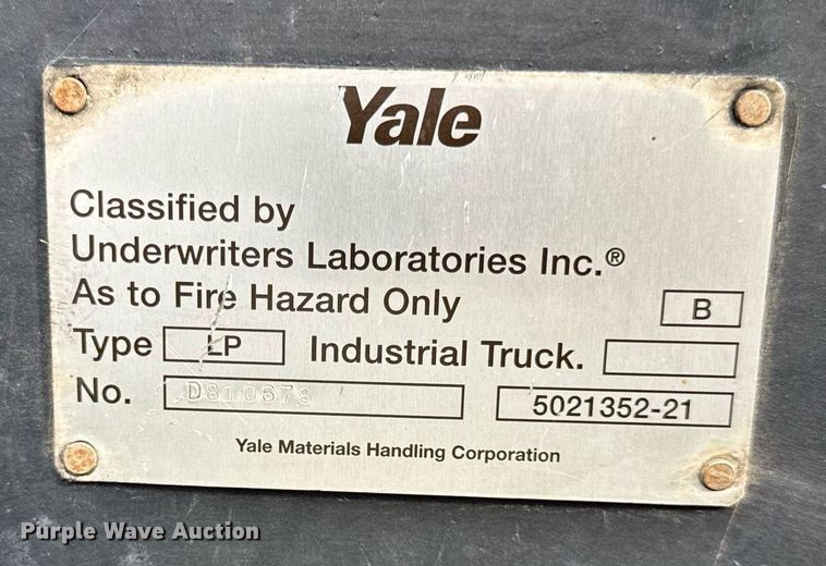 image for item DH9925 2003 Yale GLP050RGNUAE090 forklift