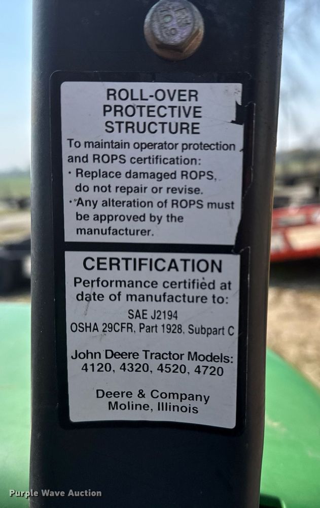 image for item DM5708 2005 John Deere 4720 MFWD tractor