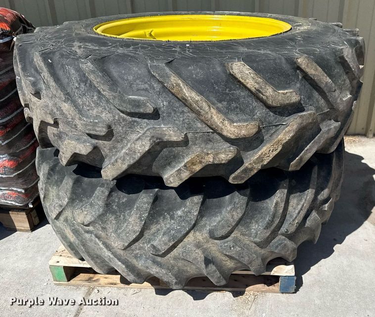 image for item DM5715 (2) 16.9R30 tires and wheels