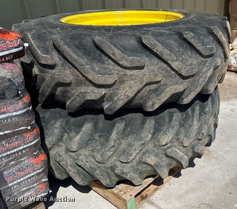 image for item DM5715 (2) 16.9R30 tires and wheels