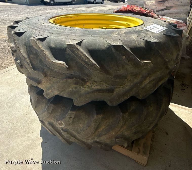 image for item DM5715 (2) 16.9R30 tires and wheels