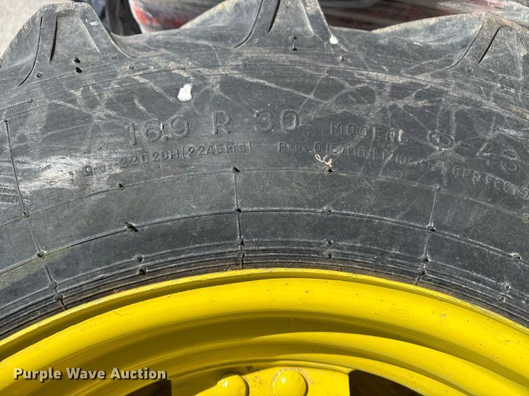 image for item DM5715 (2) 16.9R30 tires and wheels
