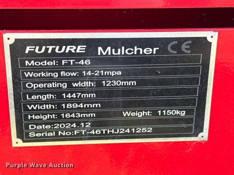 image for item DO0854 2024 Future FT-46 skid steer mulcher