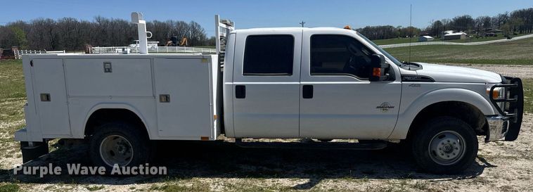 image for item DP6294 2015 Ford F350 Super Duty SuperCrew utility bed pickup truck