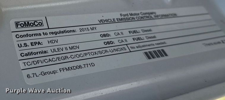 image for item DP6294 2015 Ford F350 Super Duty SuperCrew utility bed pickup truck