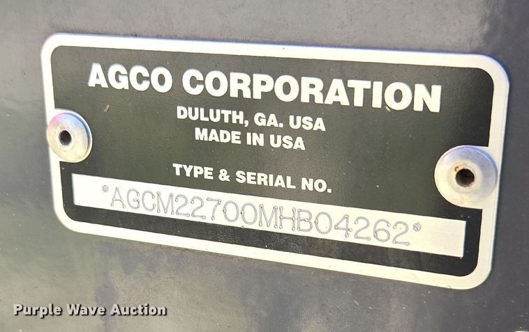 image for item DP6305 2022 Massey Ferguson 2270 Class 5 large square baler