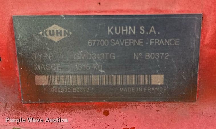 image for item DS4269 Kuhn GMD313TG disc mower
