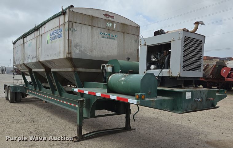 image for item DT4791 2013 Behnke Enterprises Doyle fertilizer tender trailer