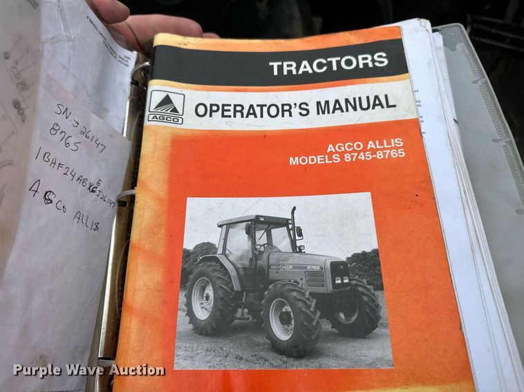 image for item DV0742 1998 Agco Allis  8765 MFWD tractor