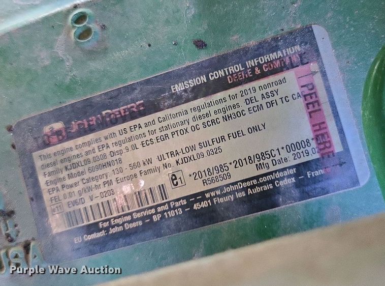 image for item DW1903 2019 John Deere R4045 spreader