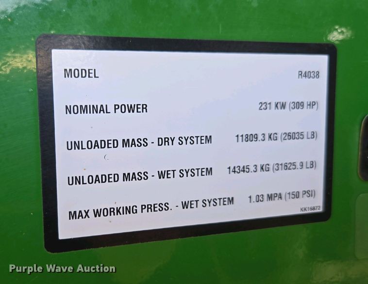 image for item DW1904 2021 John Deere R4038 sprayer