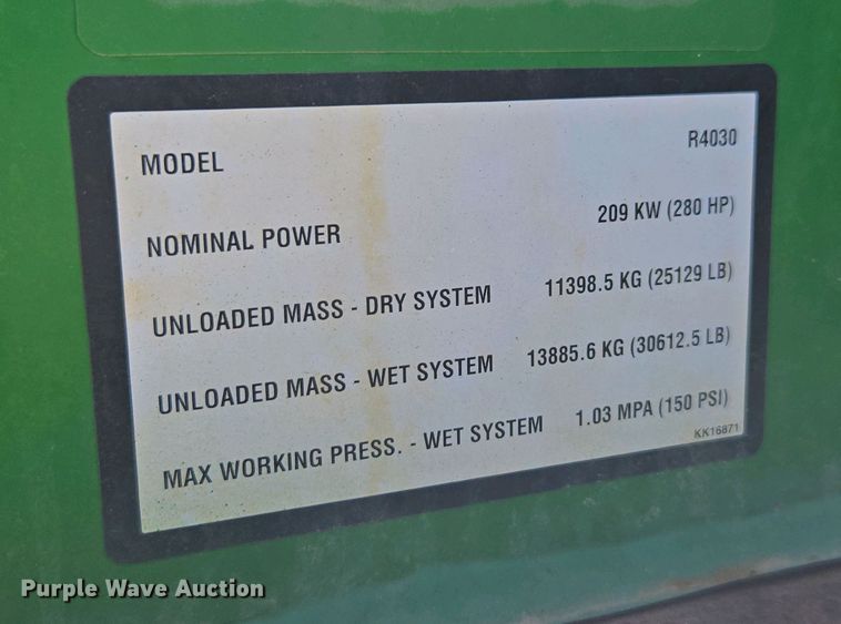 image for item DW1913 2016 John Deere R4030 spreader