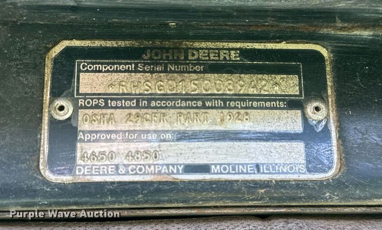 image for item EF2994 1984 John Deere 4850 MFWD tractor