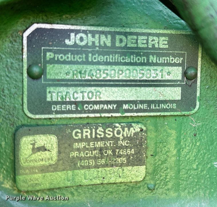 image for item EF2994 1984 John Deere 4850 MFWD tractor
