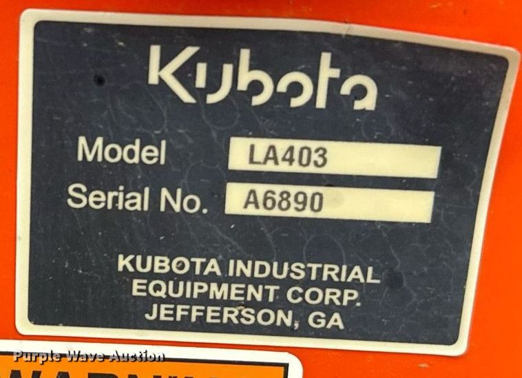 image for item EG6264 2012 Kubota B3000HSD MFWD tractor