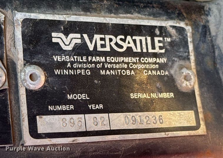 image for item EG6356 1982 Versatile 895 4WD tractor