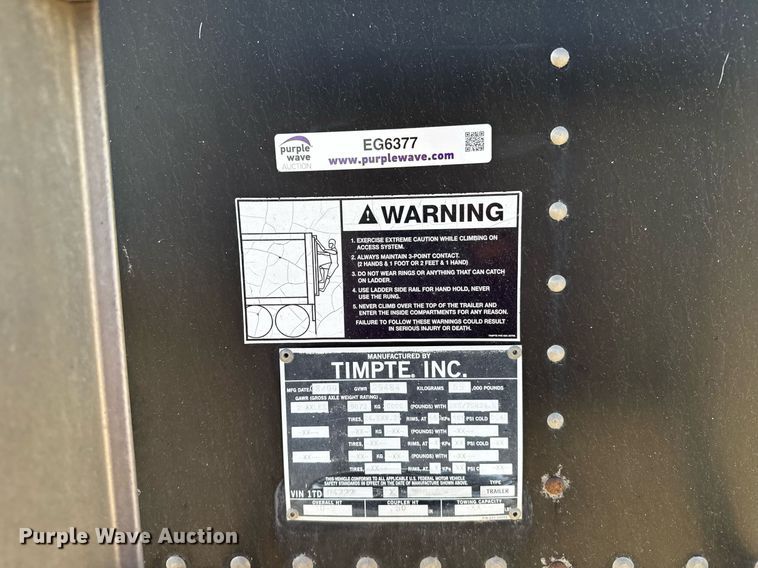 image for item EG6377 2000 Timpte grain trailer
