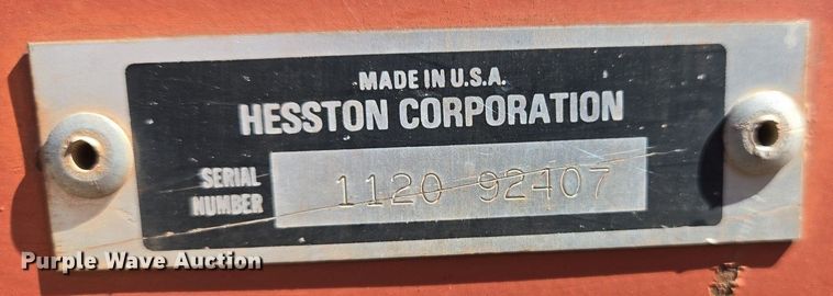 image for item EJ7416 Hesston 1120 swather / windrower